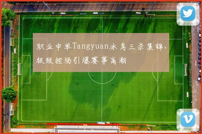 职业中单Tangyuan冰鸟三杀集锦，极致控场引爆赛事高潮